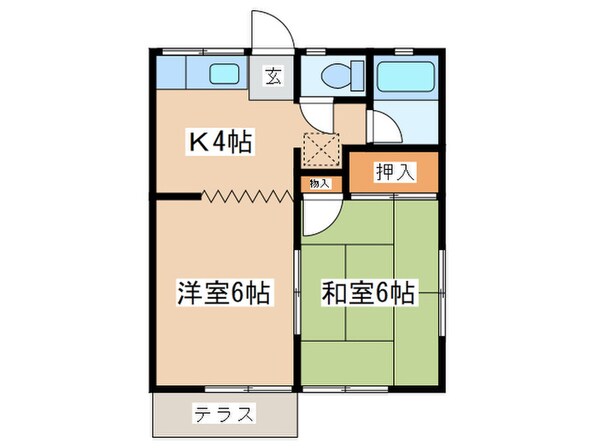 ルモン渋沢駅西の物件間取画像